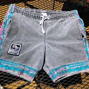 Vintage Board Short Grunge Swim Trunk Beach Pool